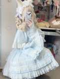 Pray for Snow Fall Cotton Doll Lolita Skirt, Blouse and Cape