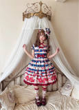 Cream Strawberry Sweet Lolita Dress and Side Clip