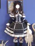 Pray for Snow Fall Cotton Doll Lolita Skirt, Blouse and Cape