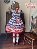 Cream Strawberry Sweet Lolita Dress and Side Clip