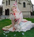 Peacock Feather Lolita Long Sleeves Yarn Blouse