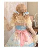Peacock Feather Lolita Long Sleeves Yarn Blouse