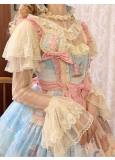 Peacock Feather Lolita Long Sleeves Yarn Blouse