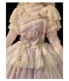 Peacock Feather Lolita Long Sleeves Yarn Blouse