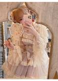 Peacock Feather Lolita Long Sleeves Yarn Blouse