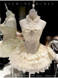 Diamond Honey Halter Neck Formal Dress, Corset and Tailing