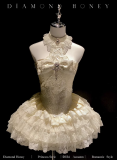 Diamond Honey Halter Neck Formal Dress, Corset and Tailing