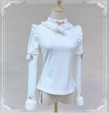 Cat's Paw Embroidery Bottoming Top
