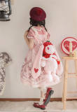 Rosy Dream Strawberry Rabbit Lolita Bag and Doll