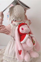 Rosy Dream Strawberry Rabbit Lolita Bag and Doll