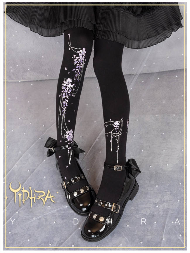 Yidhra Lolita Wisteria Velvet Lolita Tights