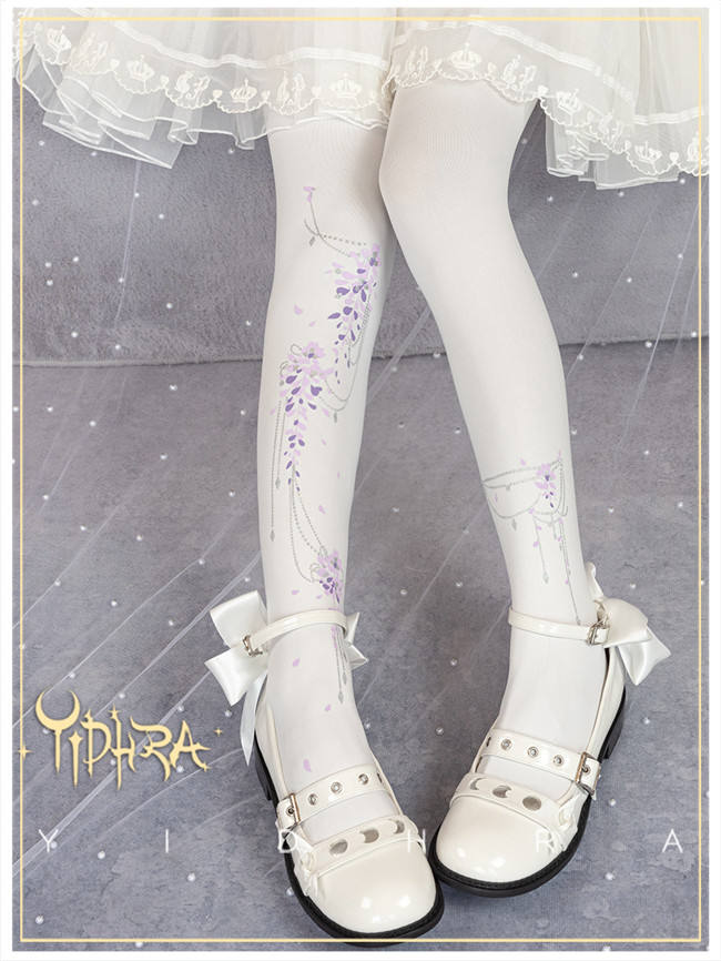 Yidhra Lolita Wisteria Velvet Lolita Tights