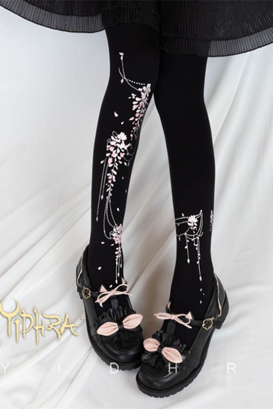 Yidhra Lolita Wisteria Velvet Lolita Tights