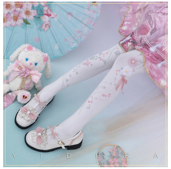 Yidhra Fragrant Peach Blossom Lolita Tights