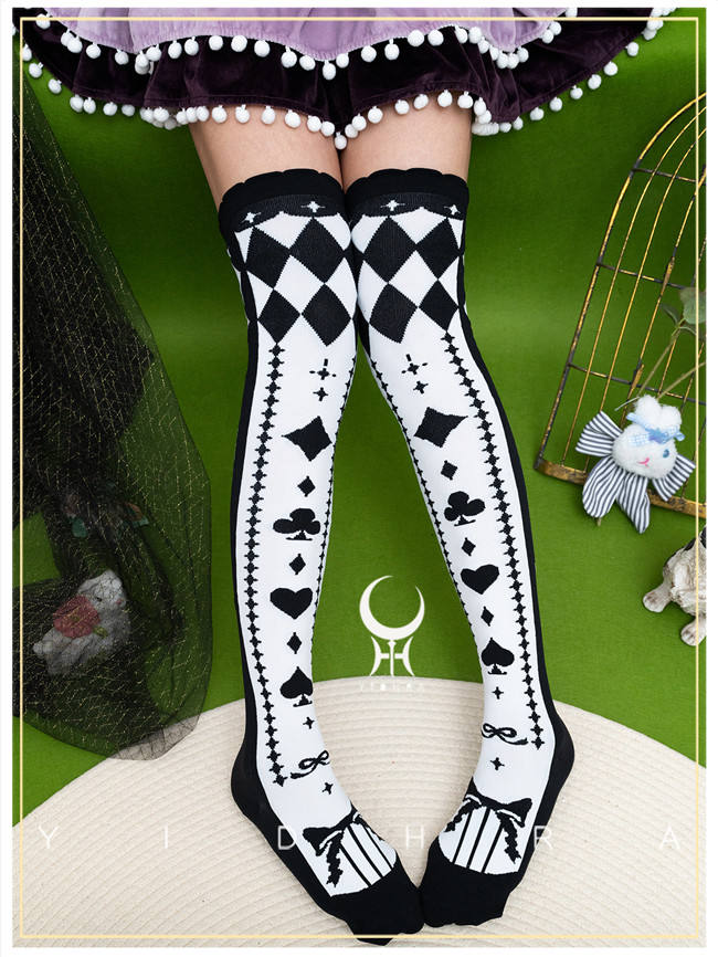 Yidhra Alice Story Above Knee Lolita Socks