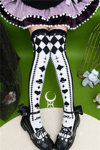 Yidhra Alice Story Above Knee Lolita Socks