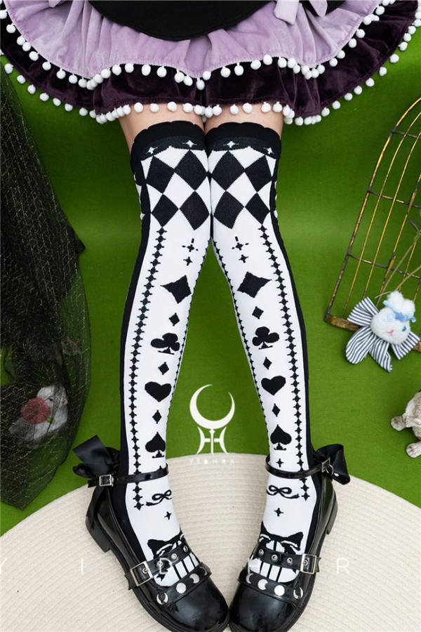 Yidhra Alice Story Above Knee Lolita Socks