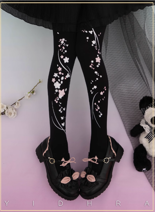 Yidhra Fragrant Peach Blossom Lolita Tights