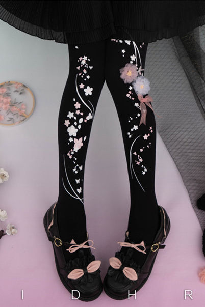 Yidhra Fragrant Peach Blossom Lolita Tights
