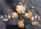 Golden Flower Clip Set
