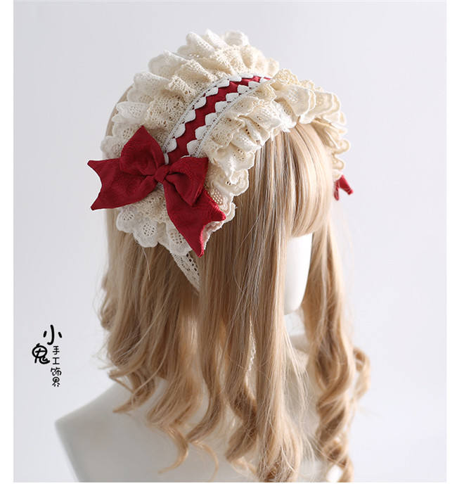 Sweet Lace Bowknots Classic Lolita Headband