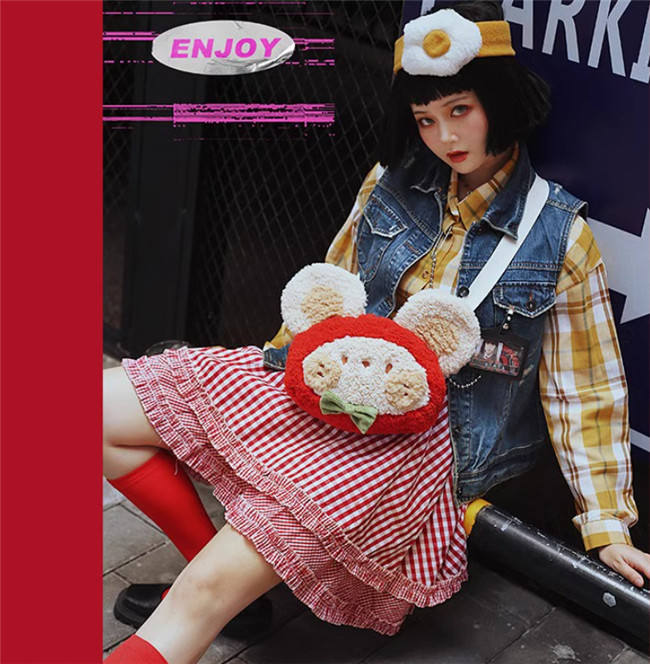 DRDR Cute Strawberry Mouse Lolita Bag
