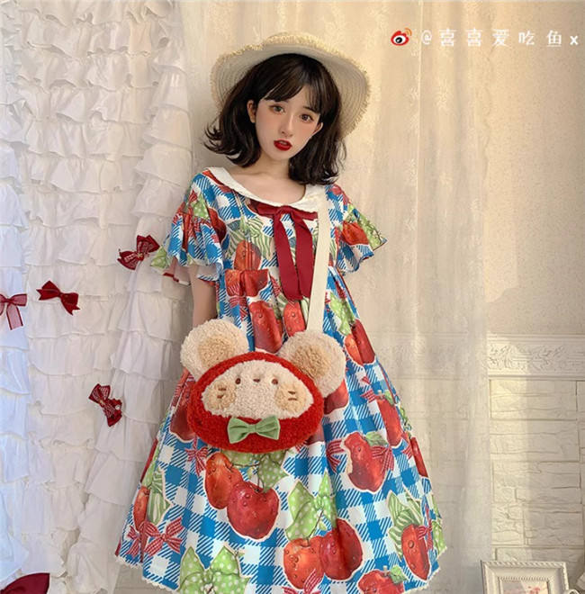 DRDR Cute Strawberry Mouse Lolita Bag