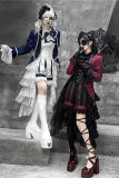 Castle Too Medieval European Style Ouji Coat, Pants Red Coat Size L & Black Red Short Pants Size XL In Stock