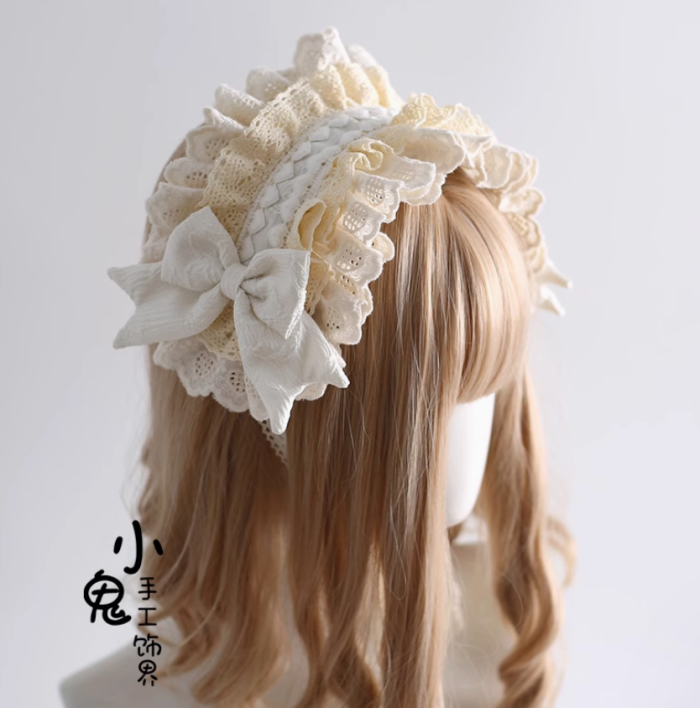 Sweet Lace Bowknots Classic Lolita Headband