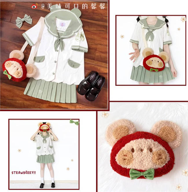 DRDR Cute Strawberry Mouse Lolita Bag