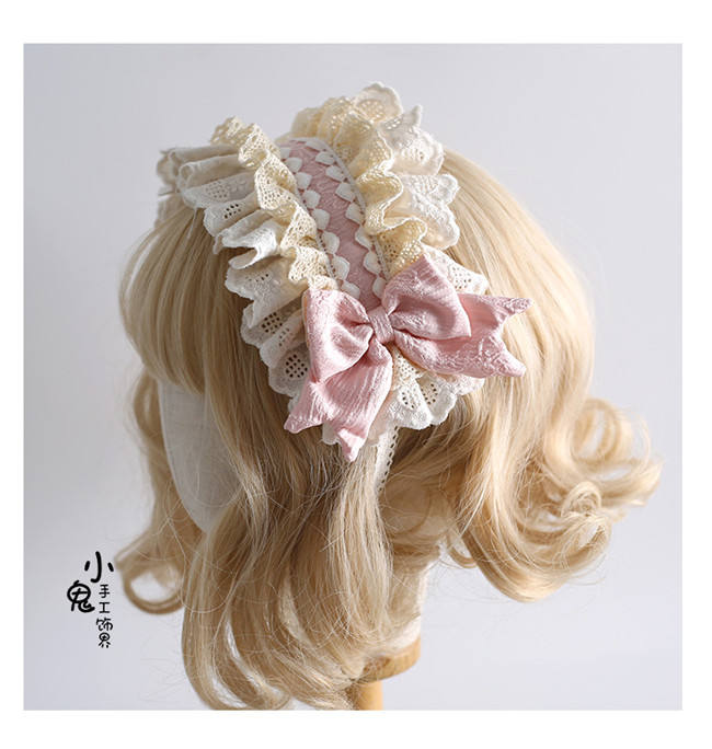 Sweet Lace Bowknots Classic Lolita Headband