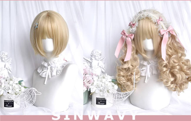 Doughnut Blonde Curly Lolita Wig