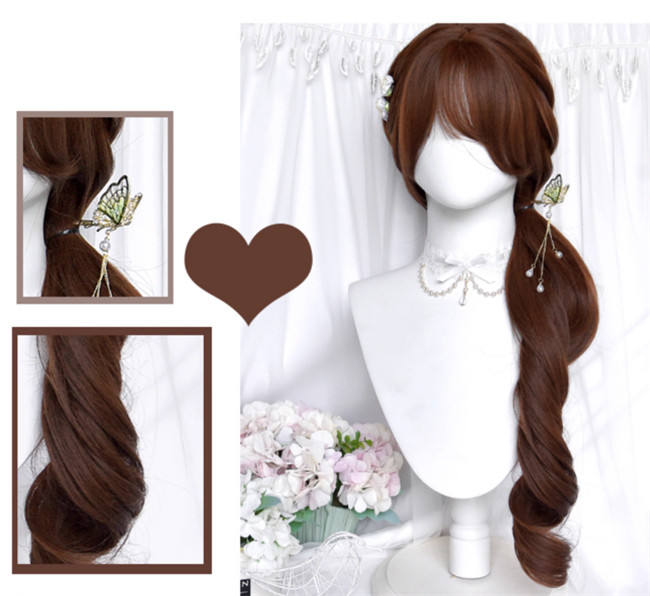 Vintage Roll Long Wavy Lolita Wig 80cm
