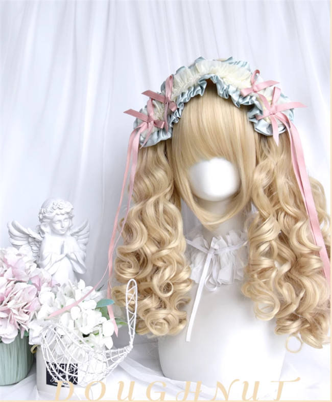 Doughnut Blonde Curly Lolita Wig
