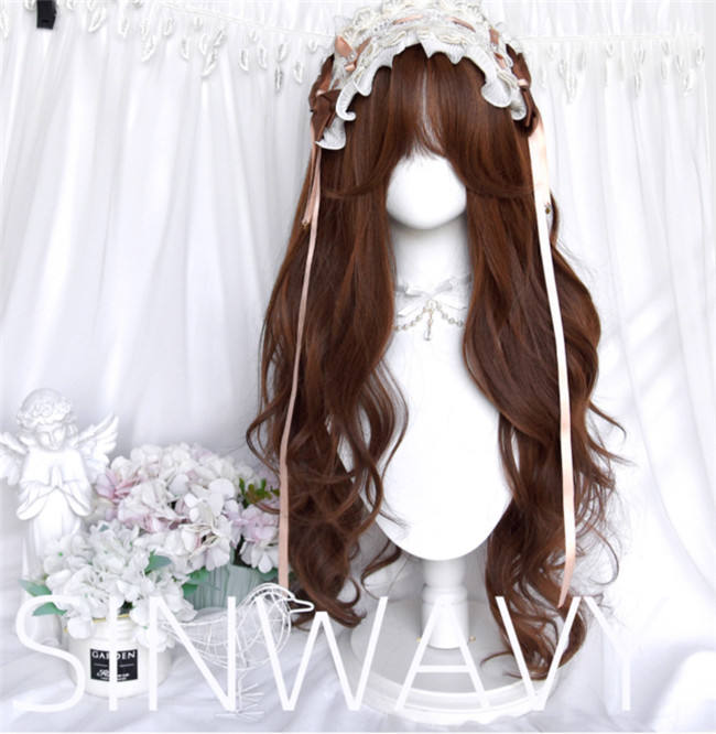Vintage Roll Long Wavy Lolita Wig 80cm