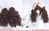 Doughnut Dark Brown Curly Lolita Wig