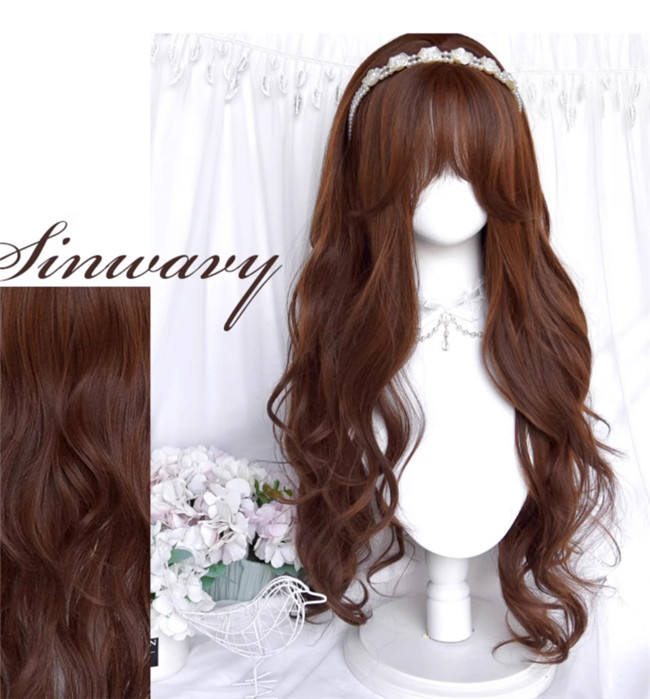 Vintage Roll Long Wavy Lolita Wig 80cm