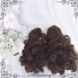 Doughnut Dark Brown Curly Lolita Wig