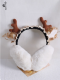 Elk Pattern Ear Warmer Christmas Lolita Headdress
