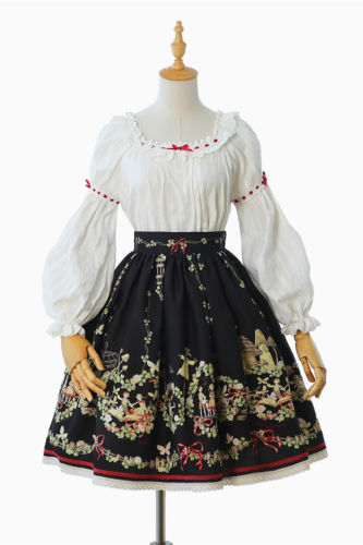 Fleurs et écho~ Lolita Skirt