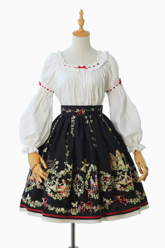 Fleurs et écho~ Lolita Skirt