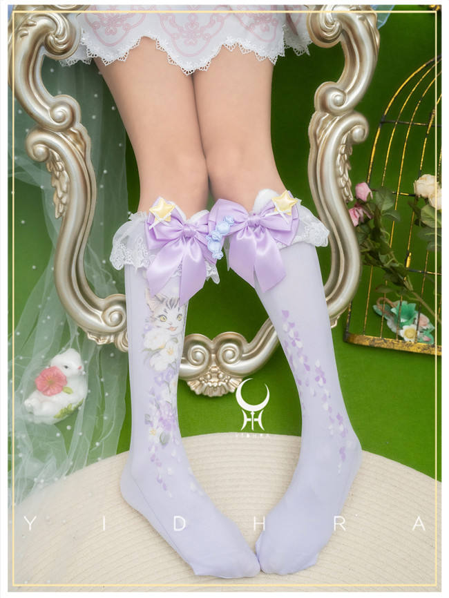 Yidhra Animal Garden Lolita High Socks
