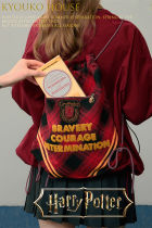 Kyouko & Harry Potter Co-signed Plaid Drawstring Shoulder Backpack