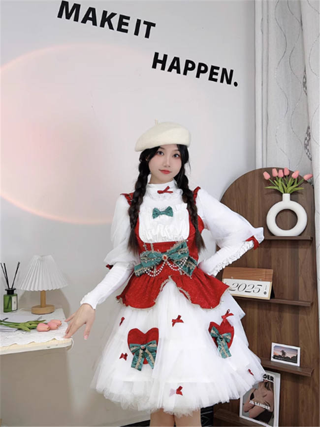 Winter Carnival Christmas Lolita Dress and Top