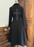 Lady of Darkness Black Gothic Long Coat