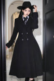 Lady of Darkness Black Gothic Long Coat