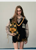 Kyouko & Harry Potter Co-signed Plaid Drawstring Shoulder Backpack Harry Potter Cosplay