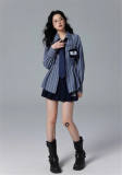 Kyouko & Harry Potter Co-signed Stripe Blouse Harry Potter Clothes