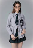 Kyouko & Harry Potter Co-signed Stripe Blouse Harry Potter Clothes
