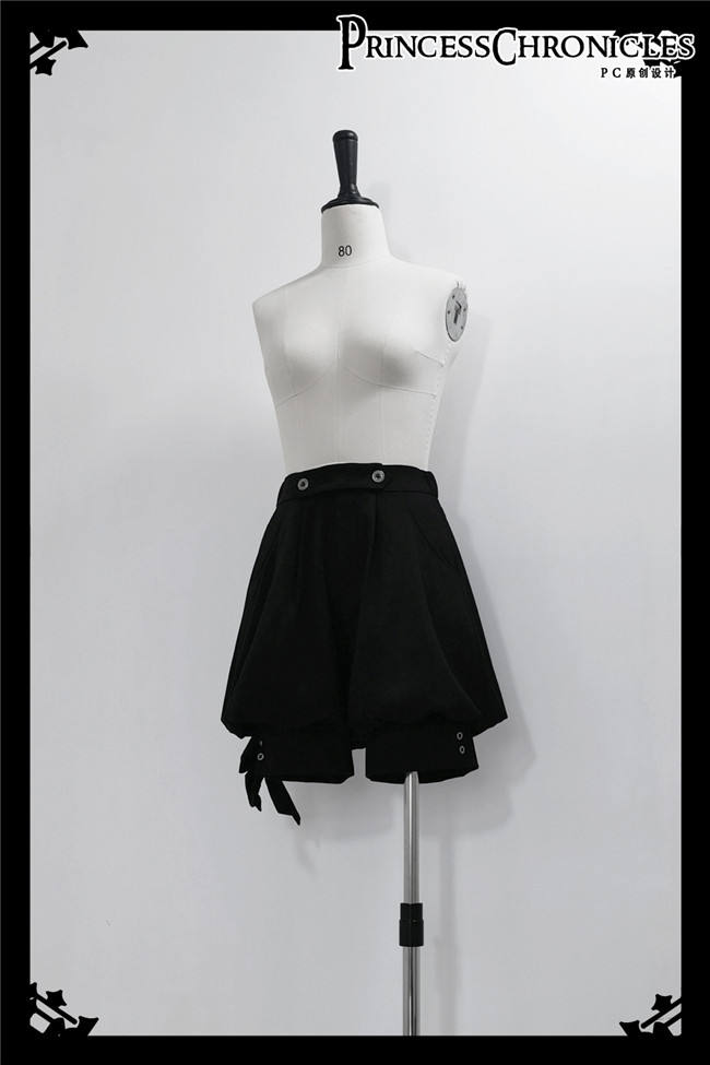 Princess Chronicles Black Rabbits Ouji Fashion Vest, Cape and Short Pants